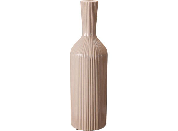 Vase stripet porselen 13x45cm 2ass 