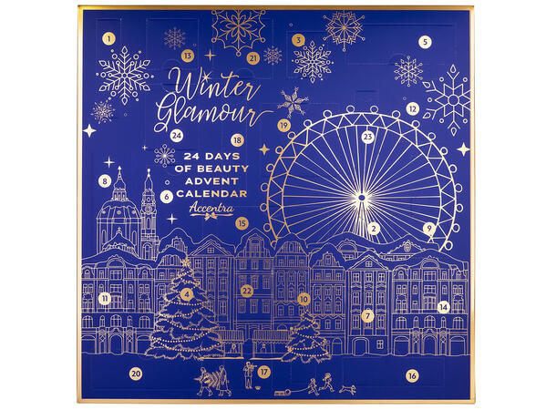 Adventskalender Winter Glamour 24 luker 40x6x40cm 