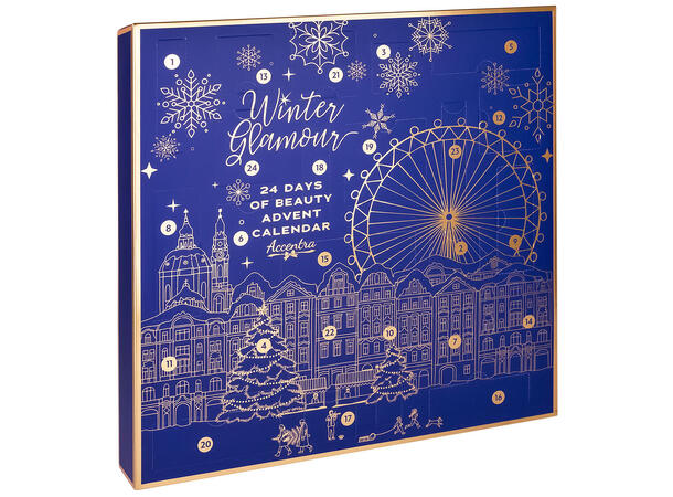 Adventskalender Winter Glamour 24 luker 40x6x40cm 