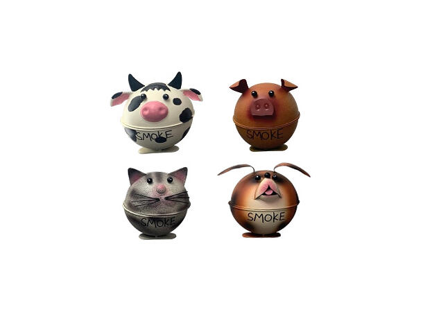 Askebeger bordklype metall 17x20cm 4ass 