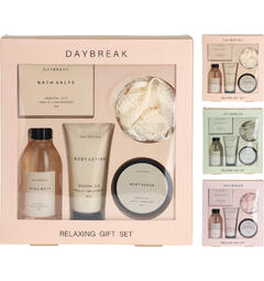 Badesett Daybreak 5 deler 3ass 23x5,5x25,4 cm Salt, wash, lotion