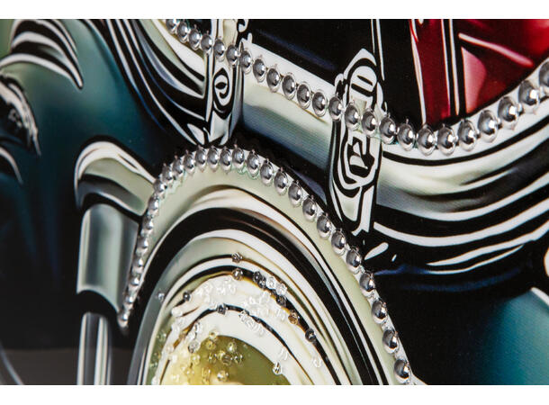 Bilde lerretstrykk rev biker 60x60cm Shiny foliert fototrykk 