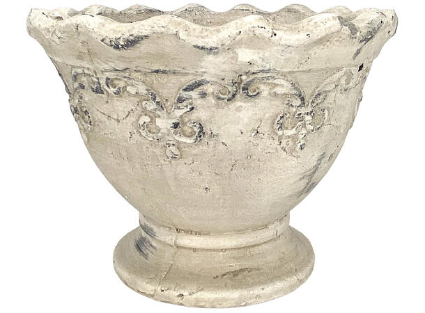 Blomsterpotte beige terracotta 22x16cm 