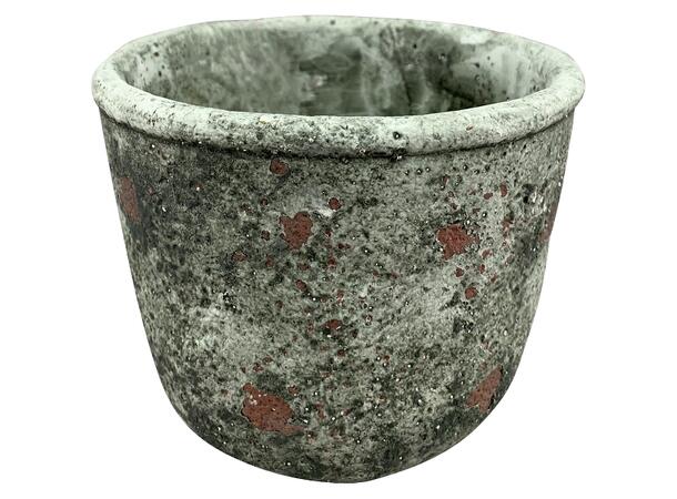 Blomsterpotte grå sement 30x30x1,5cm 