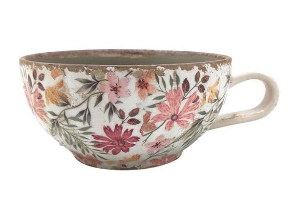 Blomsterpotte kopp keramikk 20,5x16x8cm 