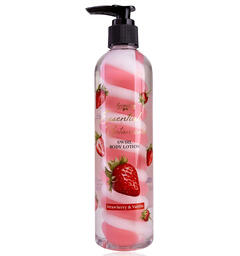 Bodylotion pumpe 300ml StrawberryVanilla Vegansk Uten mineralolje og parabener