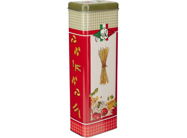 Boks metall pasta 9,5x7,5x19,5cm 4ass 