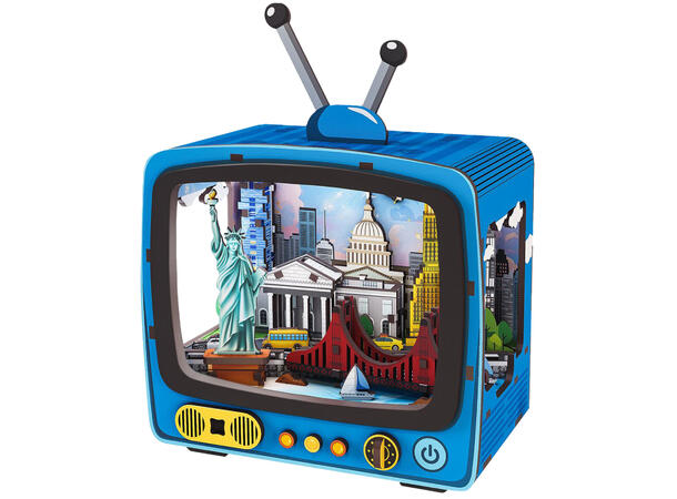 Book Nook mini New York 78 deler Med Led-lys, uten batteri 