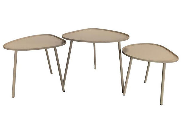 Bord metall emalje grått 54x49,5x49cm 