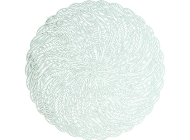 Bordbrikke 38cm bladmotiv 4ass PP-materiale 