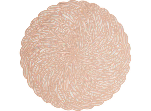 Bordbrikke 38cm bladmotiv 4ass PP-materiale 