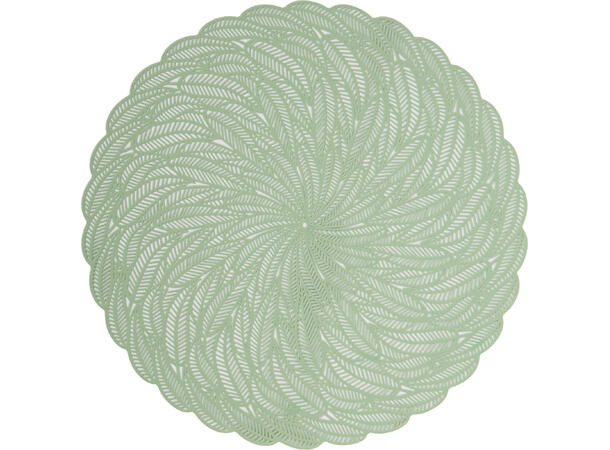 Bordbrikke 38cm bladmotiv 4ass PP-materiale 