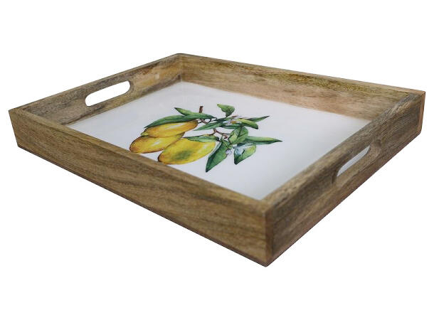 Brett m/sitron mangotre 35x25x4cm 