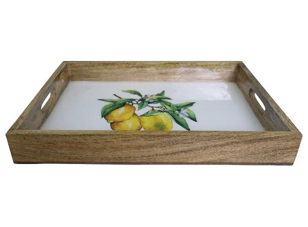 Brett m/sitron mangotre 35x25x4cm 