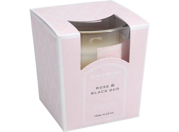 Duftlys glass 74x74x81mm 6 dufter 