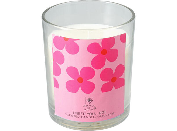 Duftlys glass 9x9x11,5cm 8 dufter 