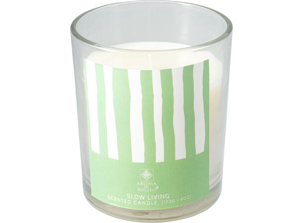 Duftlys glass 9x9x11,5cm 8 dufter 