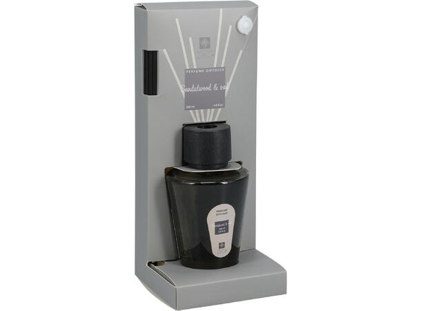 Duftolje 200ml med 6 pinner 4ass Forpk 12stk m/tester 10% duft 
