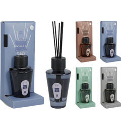 Duftolje 200ml med 6 pinner 4ass Pakket i display 24stm m/tester.10% duft