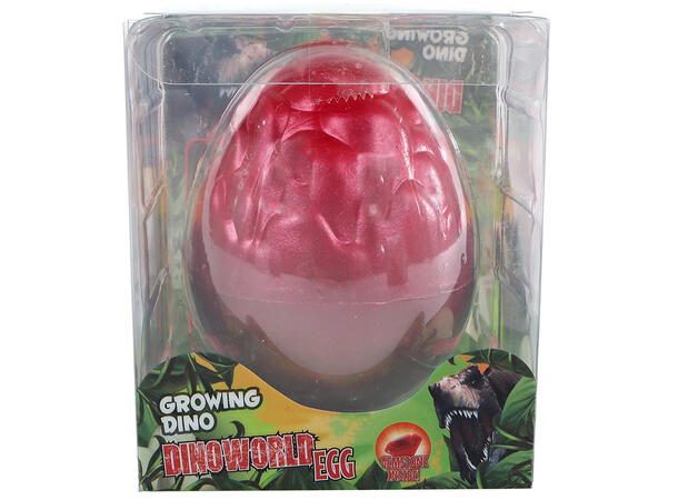 Egg med voksende dinosaur 6cm 3ass Display 12 stk 