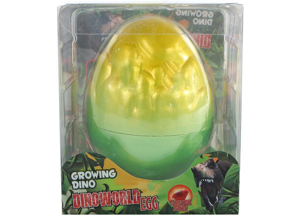 Egg med voksende dinosaur 6cm 3ass Display 12 stk 