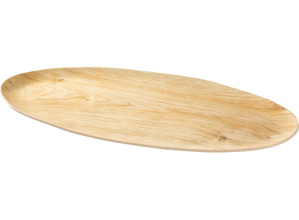 Fat melamin oval tredekor 43x20cm Forpk 12stk 