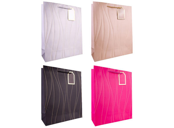 Gavepose Fineline 18x23x10cm 4ass Forpk 12stk 