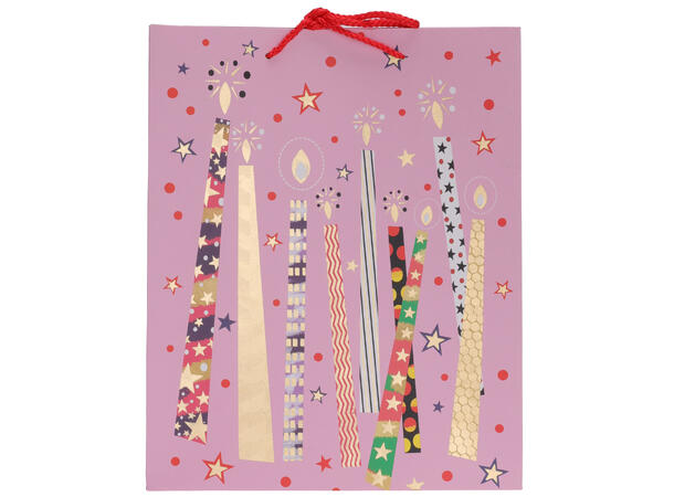 Gavepose bursdag 40x32x12cm 4ass Forpakning: 12stk 