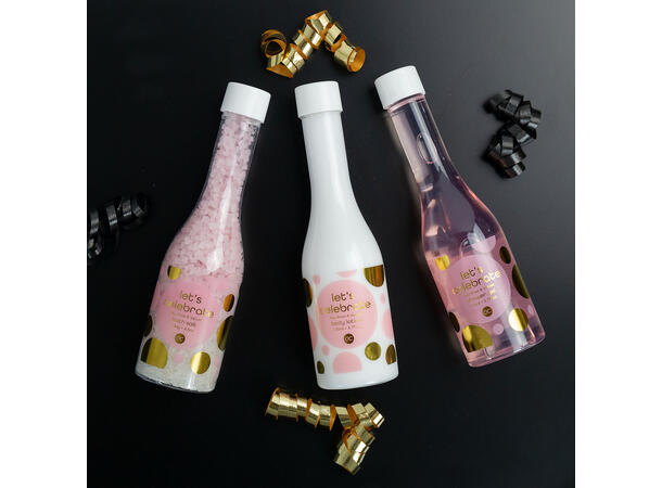 Gavesett 3 flasker dusjsåpe lotion salt Vegansk Uten mineralolje og parabener 