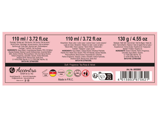 Gavesett 3 flasker dusjsåpe lotion salt Vegansk Uten mineralolje og parabener 
