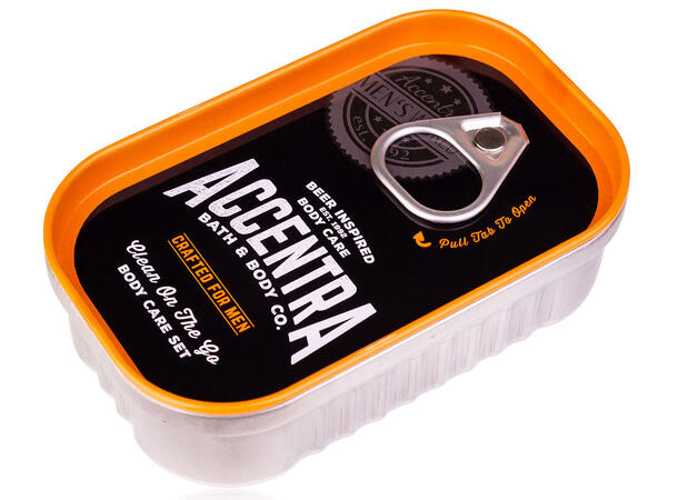 Gavesett boks 10ml Dusjsåpe flaskeåpner Display 12stk Amberwood Vegansk 