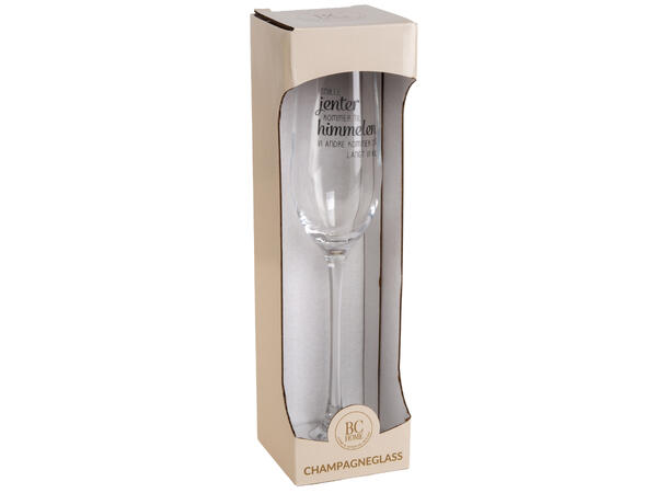 Glass champagne Snille jenter... h:24cm 