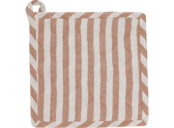 Gryteklut bomull stripet 20x20cm 9ass Farger: sort, brun, sand 
