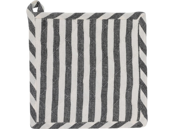 Gryteklut bomull stripet 20x20cm 9ass Farger: sort, brun, sand 