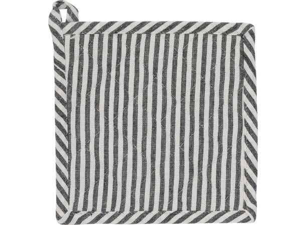 Gryteklut bomull stripet 20x20cm 9ass Farger: sort, brun, sand 