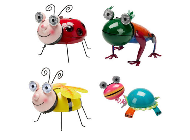 Hagedyr Solar 19x17x19,5cm metall 4ass 