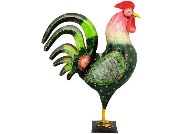 Hane stående grønn metall 60x25x76 cm 