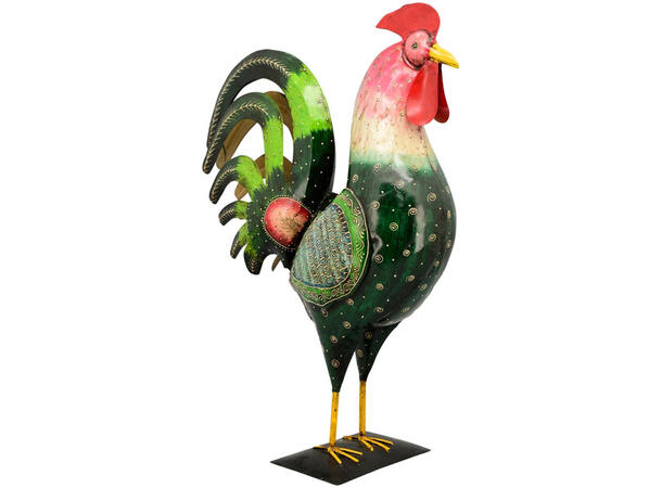 Hane stående grønn metall 60x25x76 cm 