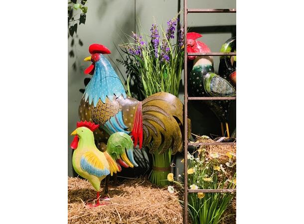 Hane stående grønn metall 60x25x76 cm 