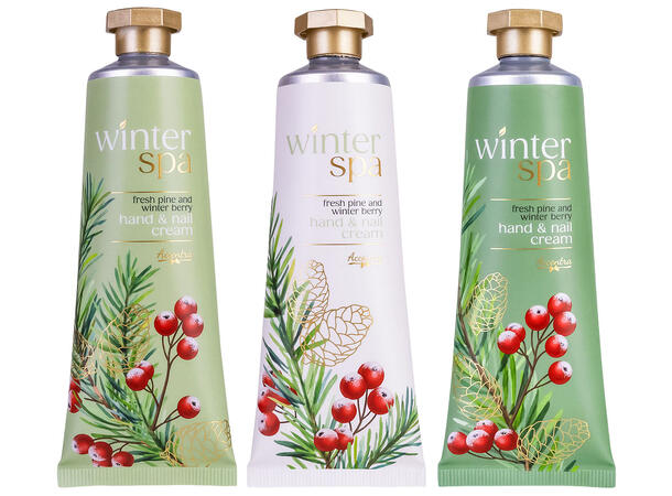 Hånd- og neglkrem 60ml Fresh Pine 3ass Vegansk Uten parabener/mineralolje 