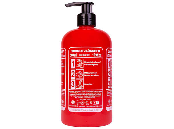 Håndsåpe 500ml Brannslukker rød Forpk 6stk Vegansk Uten parabener/SLES 