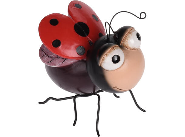 Insekt poly på metallben 7x12,5cm 4ass 