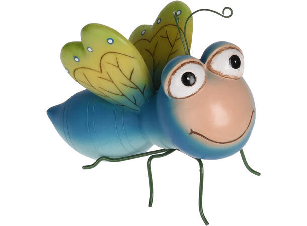 Insekt poly på metallben 7x12,5cm 4ass 