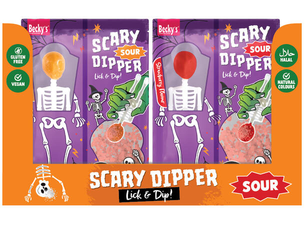 Kjærlighet på skjellettpinne Scary Dipp 