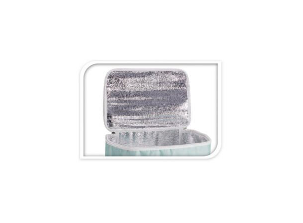 Kjølebag pastell 15l alu-innside 3ass PV-belegg 30x20x25cm Polyesterkant 