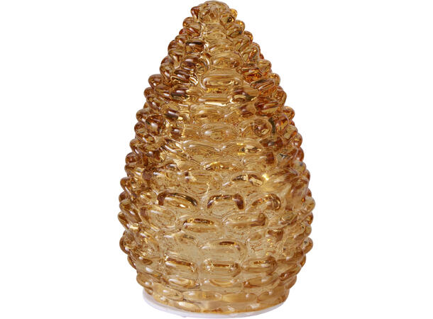 Kongle glass 10 LED pærer 10x15cm 4ass Timer 8/16t Batteri 2xAAA ikke inkl. 