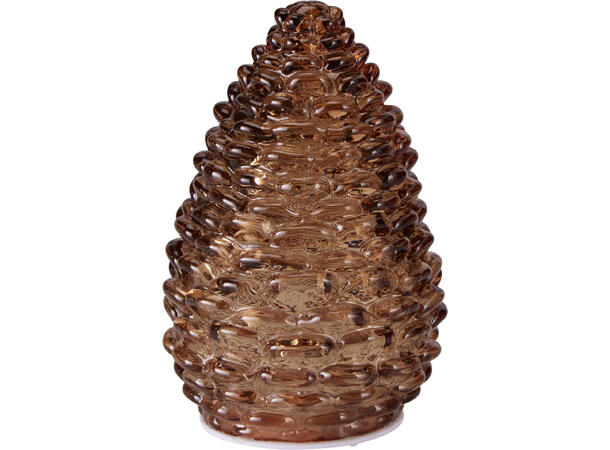 Kongle glass 10 LED pærer 10x15cm 4ass Timer 8/16t Batteri 2xAAA ikke inkl. 