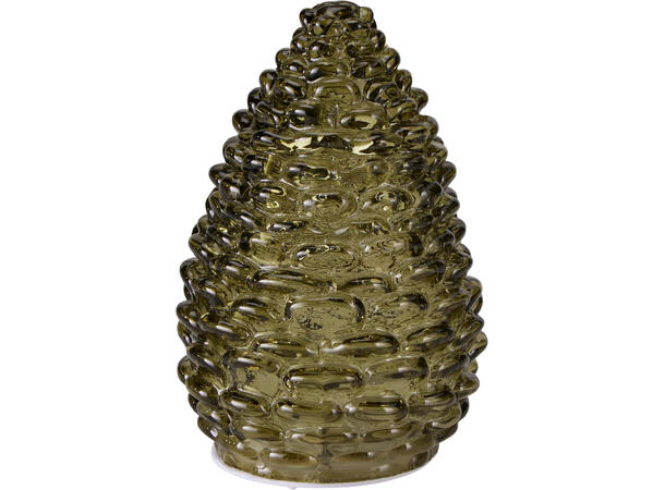 Kongle glass 10 LED pærer 10x15cm 4ass Timer 8/16t Batteri 2xAAA ikke inkl. 