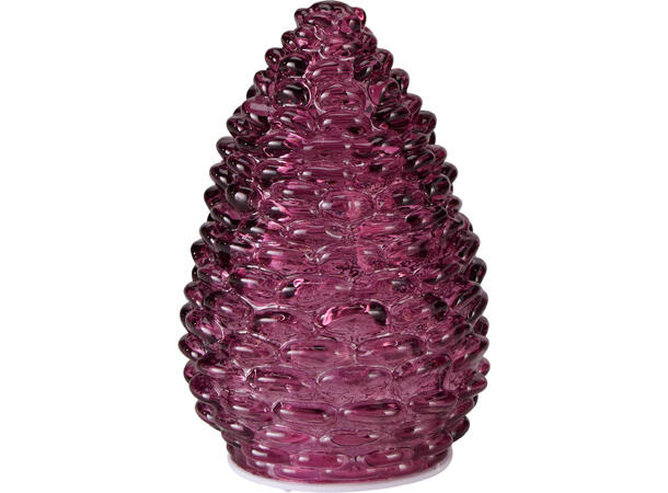 Kongle glass 10 LED pærer 10x15cm 4ass Timer 8/16t Batteri 2xAAA ikke inkl. 