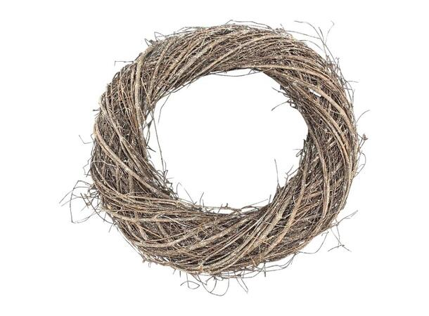 Krans naturfarget flettet 80x80x16 cm 
